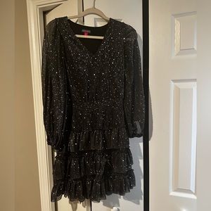 Vince Camuto Tiered Sparkle Dress